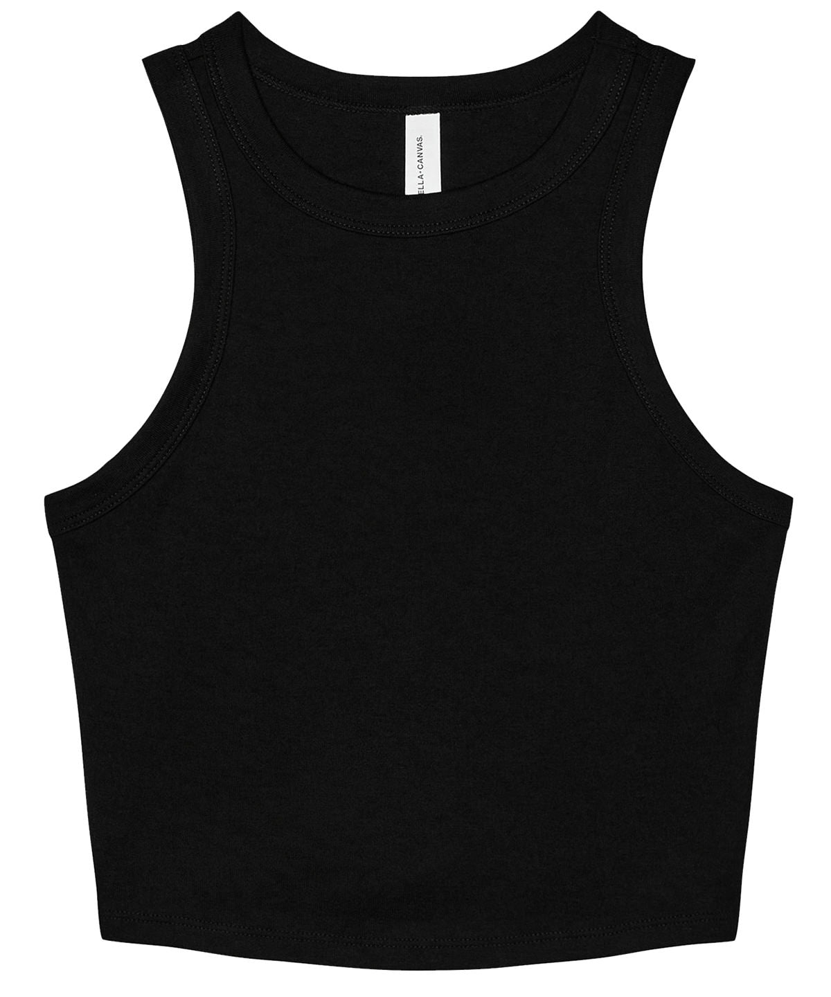 Women's micro rib racer tank