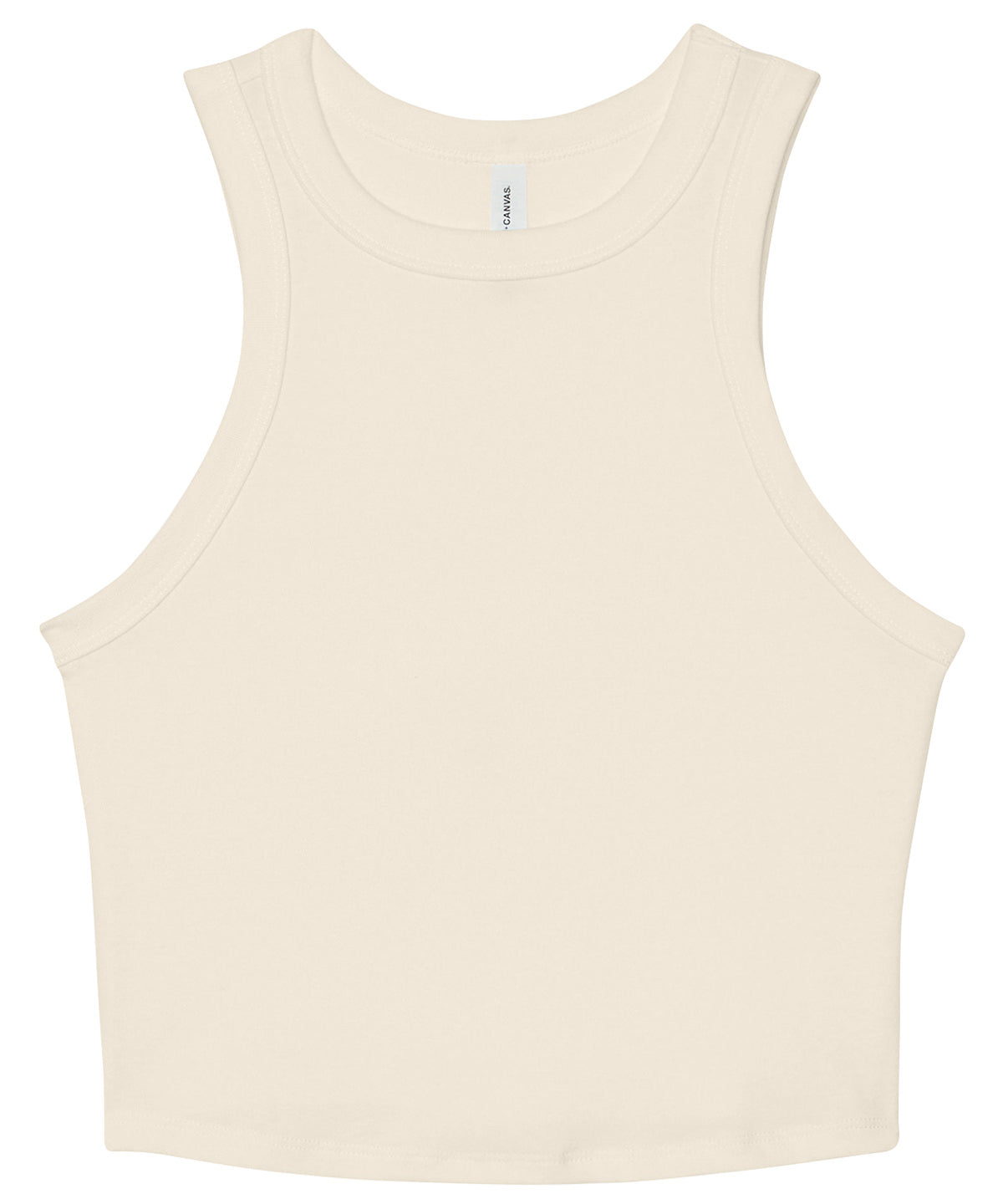 Women's micro rib racer tank
