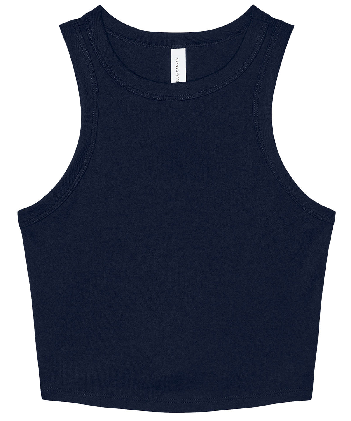 Women's micro rib racer tank