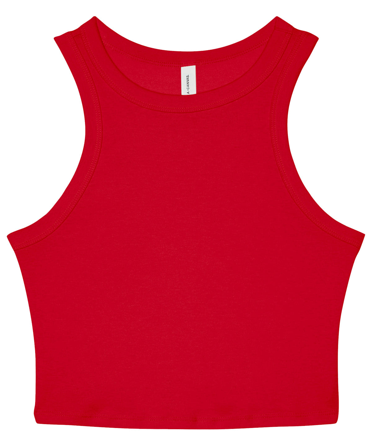 Women's micro rib racer tank