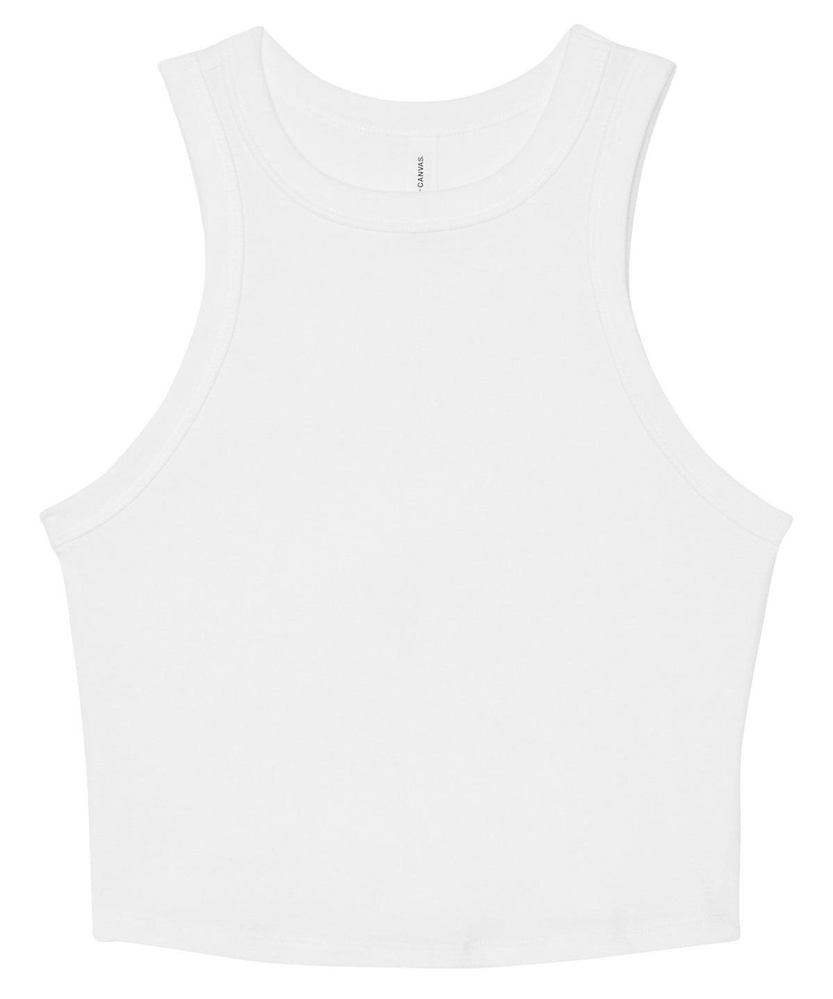 Women's micro rib racer tank