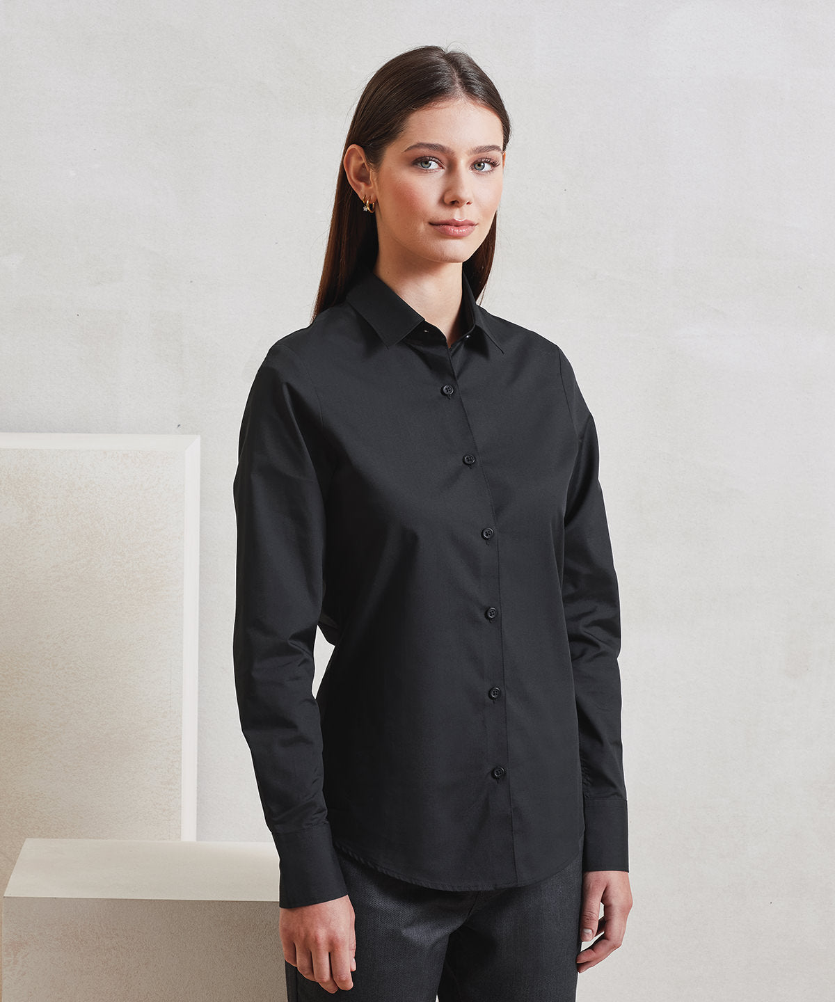 Women’s long sleeve 'Recyclight’ poplin shirt