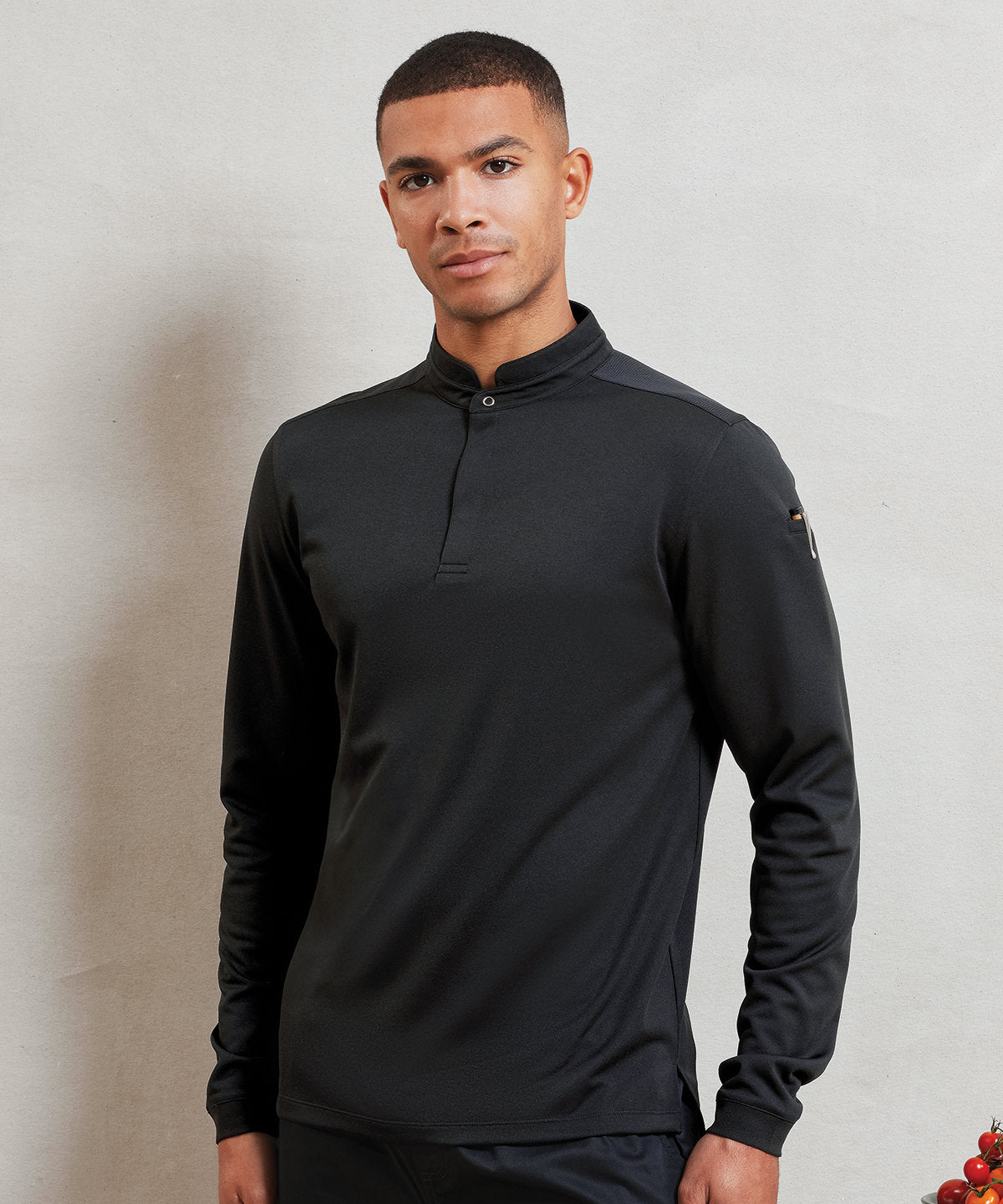 Essential Coolchecker® long sleeve chef's shirt