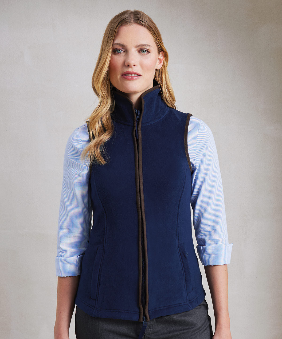 Women's artisan fleece gilet