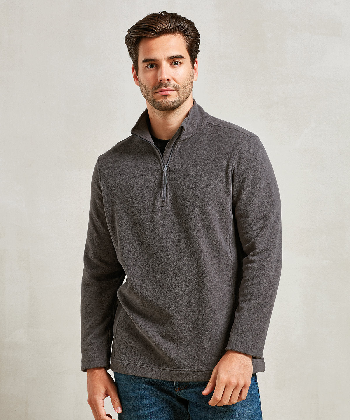 Unisex 'Recyclight' 1/4 zip microfleece