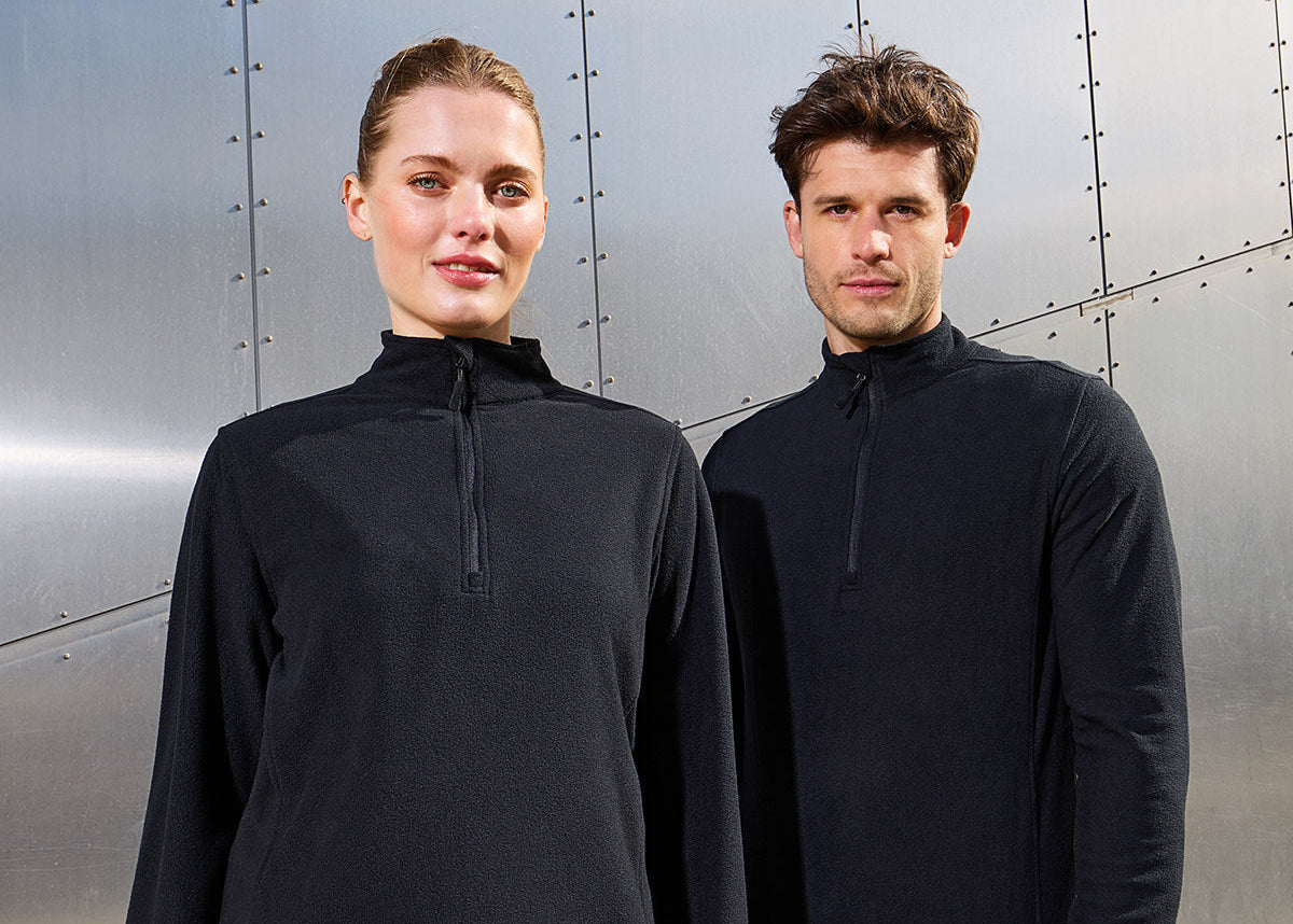 Unisex 'Recyclight’ 1/4 zip microfleece