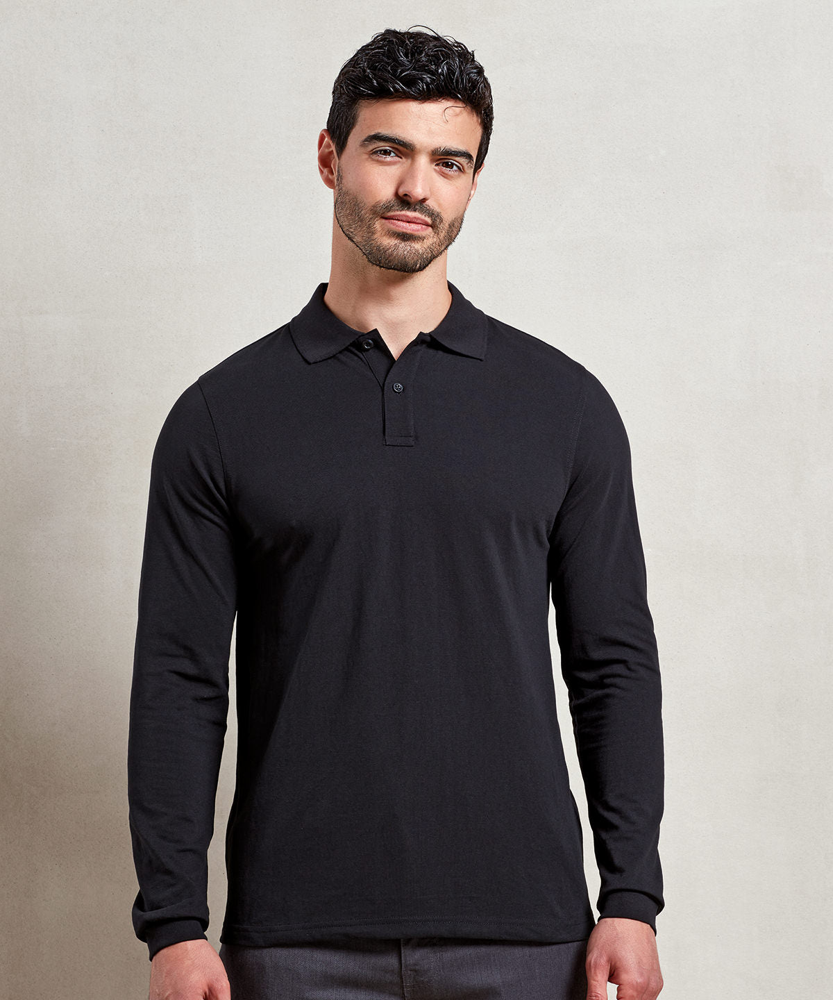 'Essential' unisex long sleeve workwear polo shirt