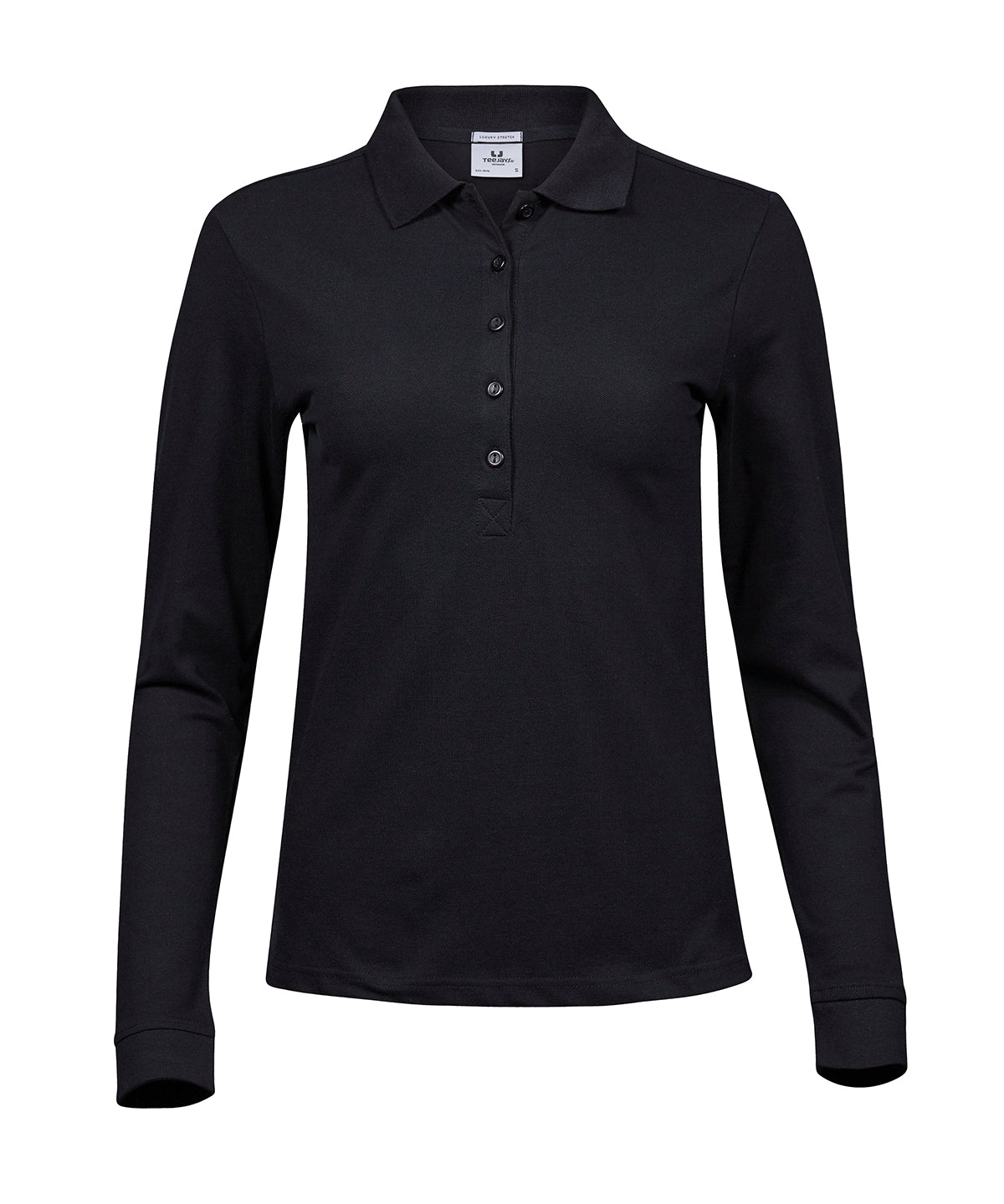 Women's luxury stretch long sleeve polo (146)
