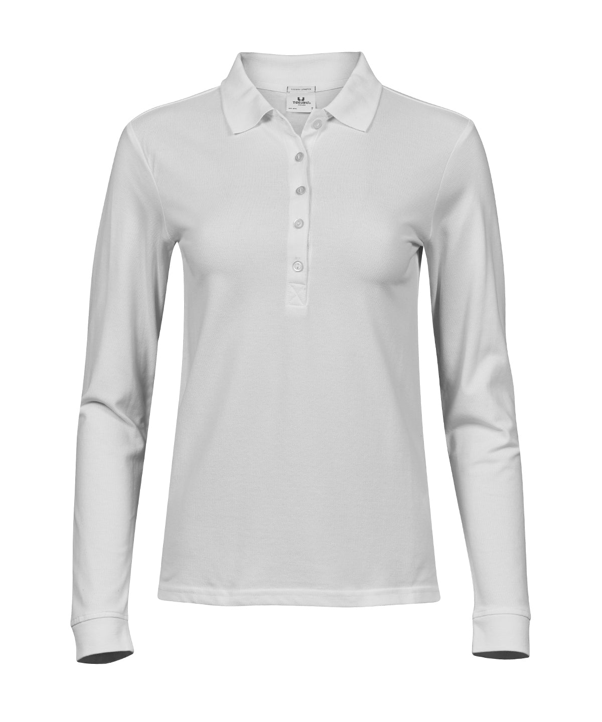 Women's luxury stretch long sleeve polo (146)