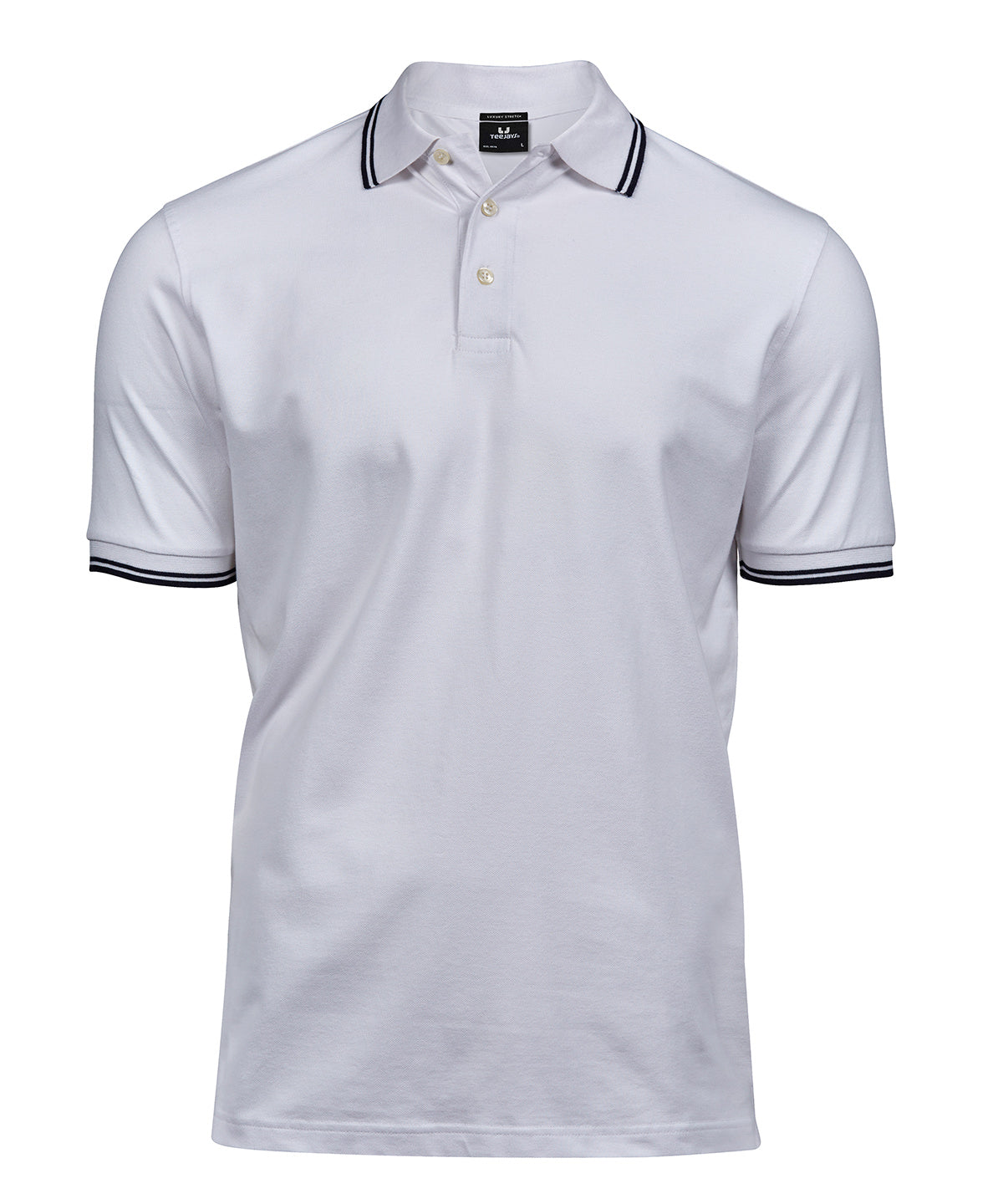 Luxury stripe stretch polo (1407)