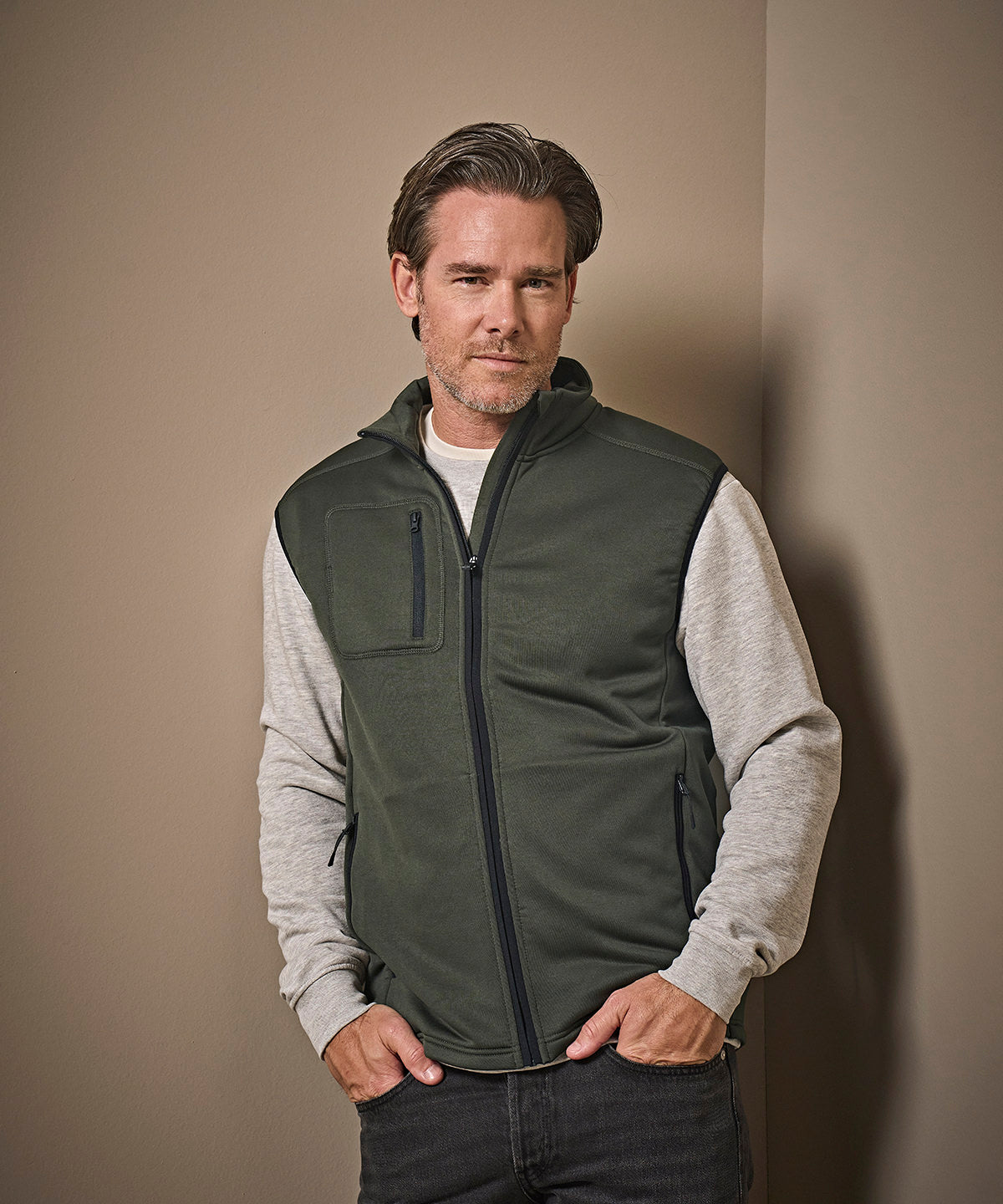 Stretch fleece bodywarmer (9104)