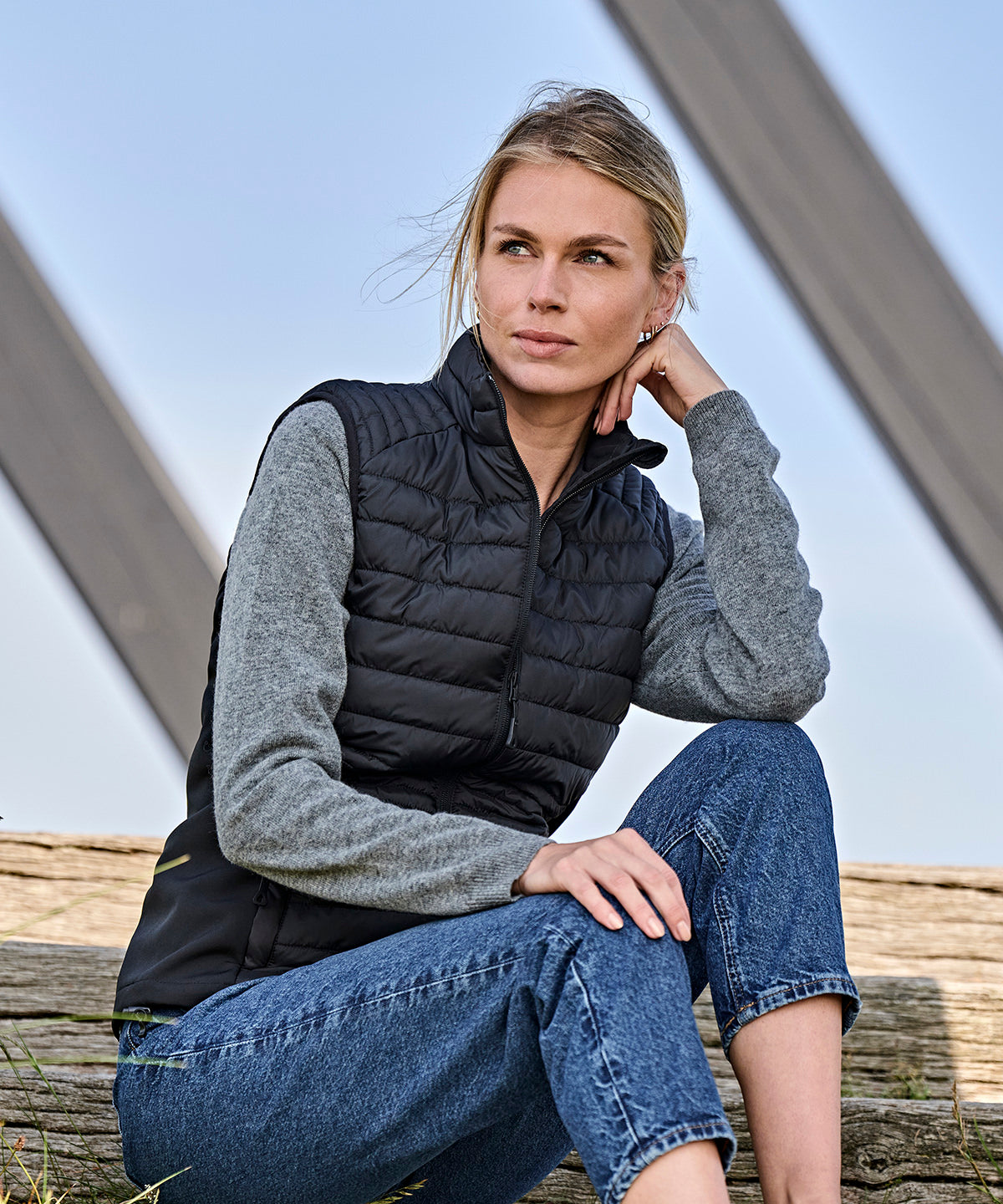 Women's crossover bodywarmer (9625)