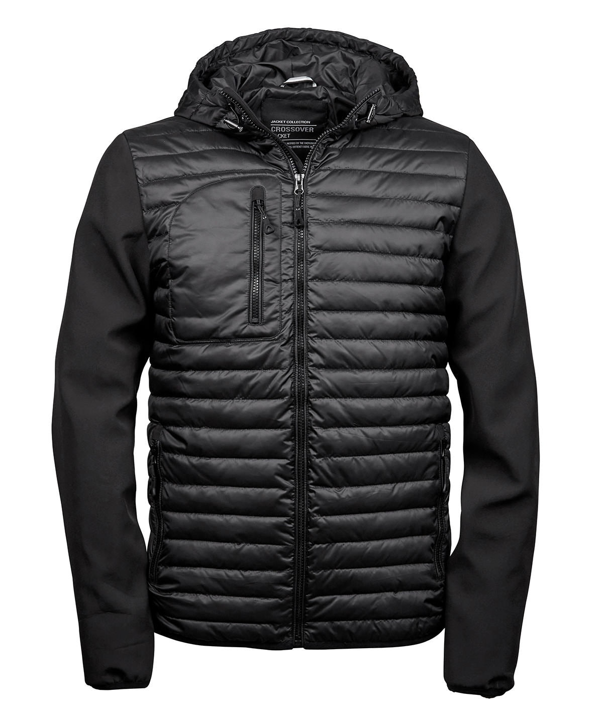 Hooded crossover jacket (9628)