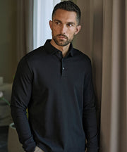 Pima cotton long-sleeve polo (1442)